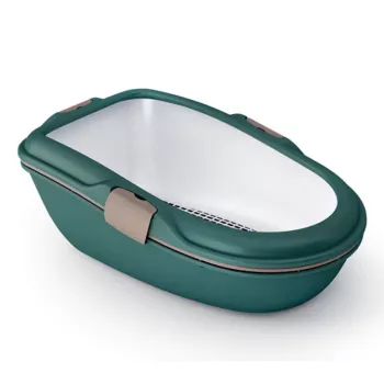 STEFANPLAST Furba Chic Maxi Kattebakke 69,5x47x26 cm grøn/lysegrå