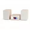 Pure Classic stereo mini-hi-fi-system DAB+/FM, Bluetooth, CD, USB hvid/egetræ