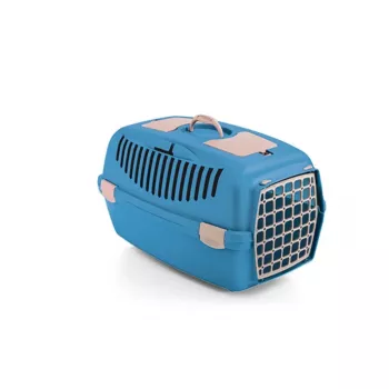 STEFANPLAST transportkasse Gulliver 2 med plastdør 55x36x35cm blå