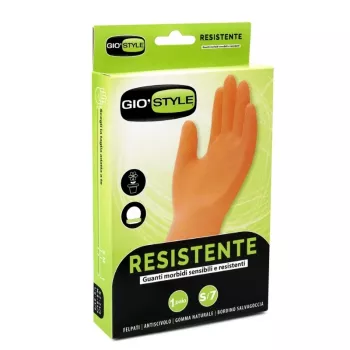 GIOSTYLE multifunktionelle holdbare naturlatexhandsker orange størrelse S/7