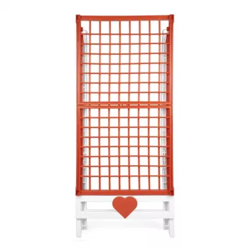 GIOSTYLE Love tørrestativ hvid/orange 180x56x96cm