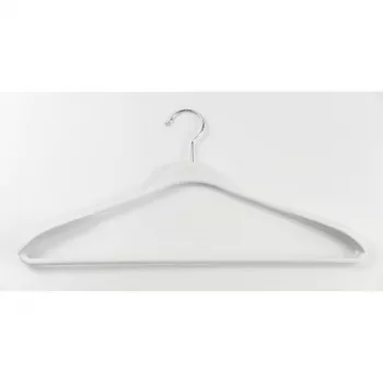 ORDINETT bøjler 2 stk. plastik Soft Touch 45cm assorteret sort blå lysegrå hvid