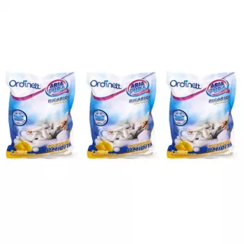 ORDINETT fugtabsorber genopfyldningspakke, 3 x 450 g, citron