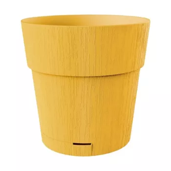 STEFANPLAST Ethica blomsterpotte med underskål Ø40x39cm sennepsgul