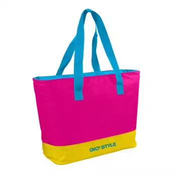 GIOSTYLE termotaske Beach Fluo Tote assorteret, 24L, grøn/pink/gul/lyseblå