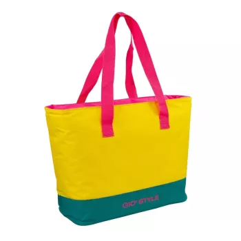 GIOSTYLE termotaske Beach Fluo Tote assorteret, 24L, grøn/pink/gul/lyseblå