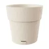 STEFANPLAST Ethica Flower Pot with Tray Ø40x39cm White