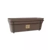 STEFANPLAST altankasse med automatisk vandingssystem og metalbeslag 50x18x17cm brun