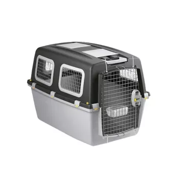 STEFANPLAST Gulliver 6 Plus transportboks til store hunde 92x64x66 cm mørkegrå/lysegrå