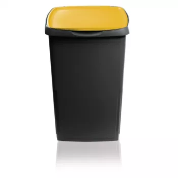 GIOSTYLE Eco Solution 45L affaldsbeholder mørkegrå/gul
