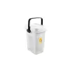 STEFANPLAST Pet Food Storage Container 2.5 kg 7 L 23x19x31 cm, Transparent/White