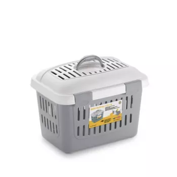 STEFANPLAST transportboks Midi Gulliver 45x33x33cm hvid/grå