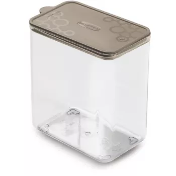 GIOSTYLE opbevaringsboks rektangulær L 1,8L Con.Tengo 15,5x10x17,1cm grå-brun