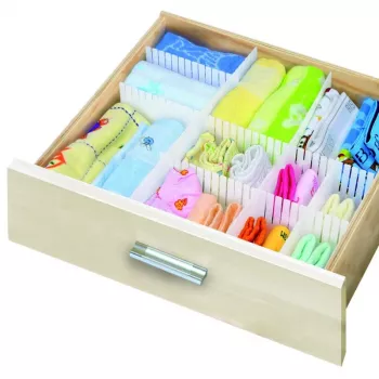 ORDINETT Skuffeopdeler 3 stk. 60x8cm Top Class hvid