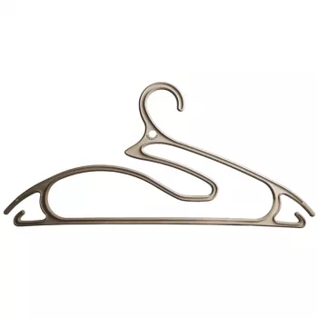 ORDINETT Clothes Hangers 5pcs Plastic 5-in-1 Collection 42cm Light Grey