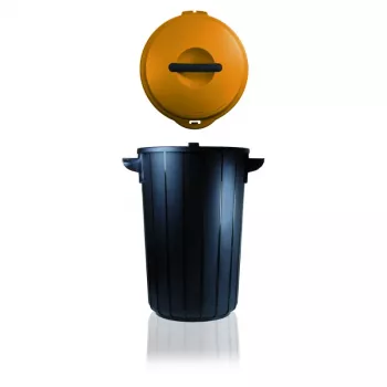 GIOSTYLE Eco Solution 35L affaldsspand mørkegrå/gul
