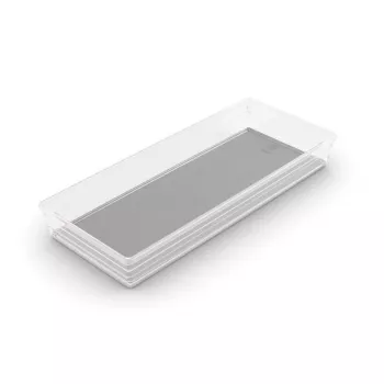 KIS boks Sistemo organizer 8, 37,5 x 15 x 5 cm, transparent/lysegrå