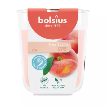 Bolsius True Scents duftkerze i glas, fersken, Ø80x73 mm