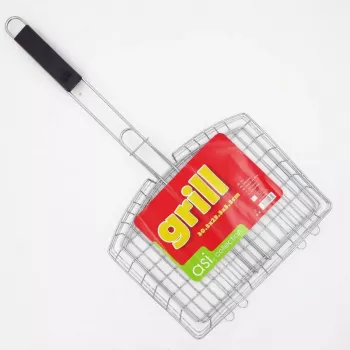 ASI COLLECTION grillrist 30,5x23,5x5,5cm forkromet stål rektangulær BBQ-grillrist