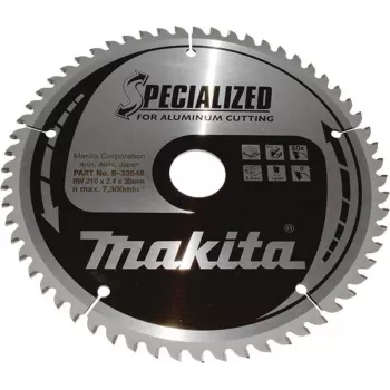 Makita B-33548 SPECIALIZED klingesavklinge 210 x 30 mm, 60 tænder, TCT, ATB, til træ & laminat