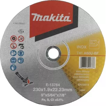 Makita E-13764 skæreskive 230 mm, 22,23 mm boring, 1,9 mm tykkelse, til metal og rustfrit stål