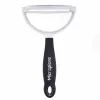 Microplane Peeler XL skrællekniv med kirurgisk rustfrit stålblad, ergonomisk Soft Touch-greb, integreret kartoffeløjenfjerner, sort