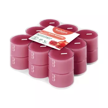 BOLSIUS True Scents granatæble aroma-tebloklys 18 stk.