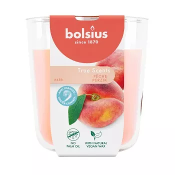 BOLSIUS True Scents duftlys i glas fersken Ø97x85mm