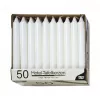 PAPSTAR stavlys hvid 196 mm højde 22 mm diameter, 100 stk., paraffin, 7 timers brændetid
