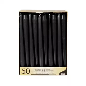 PAPSTAR stavlys 22 x 250 mm, sort, 50-pak (10392)
