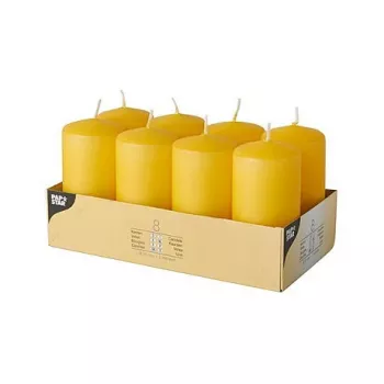 PAPSTAR guldgult bloklys 10 cm