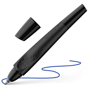 Schneider Breeze rollerballpen sort krop blå blæk 0,6 mm