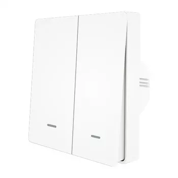 MOES ZS-B-EU2 ZigBee 2-kanals lysafbryder, uden nulleder, hvid