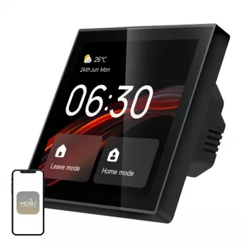 MOES CCP-TY-LN Wi-Fi/ZigBee betjeningspanel med 4 inch LCD-display