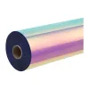 HTVRONT holografisk selvklæbende film, 30,5 cm x 90 cm (pink)