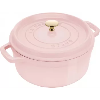 STAUB La Cocotte rund støbejernsbraderpande 5,2L Blossom Pink