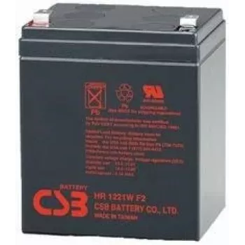 CSB Battery HR1221WF2 12V 5,3Ah AGM VRLA-batteri med F2-terminaler
