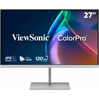 ViewSonic VP2766-2K-W 27 inch QHD IPS 120Hz USB-C docking-monitor, hvid