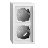 Gira F200 Surface-Mounted Enclosure 2-Gang Pure White 106270