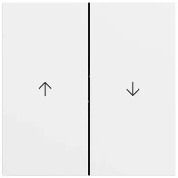 GIRA 329472 vippe 2-fach pile-symboler System 70 ren hvid blank