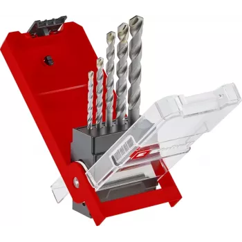 Einhell 38050 hårdmetalbestykket stenbor-sæt, 5 dele (4-10 mm)