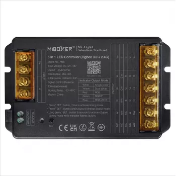 Synergy 21 LED-controller HC-serie 5-i-1 DC12-48V Zigbee 3.0+ 2.4G HP 30A MiLight/Miboxer (HZ5)