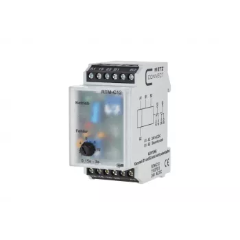 METZ CONNECT 11027613 multifunktions-tidsrelæ, 24V AC/DC, 2W, 1 CO, 0,05s-100h, DIN-skinne