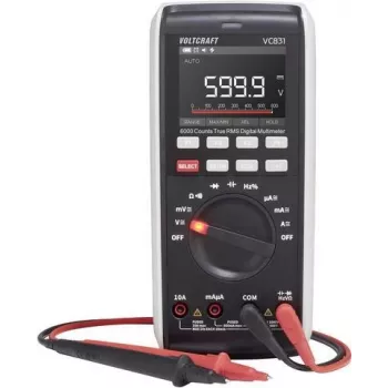 VOLTCRAFT VC-13110160 digitalmultimeter, ISO-kalibreret, CAT III 1000 V, CAT IV 600 V, 6000 counts