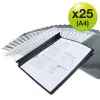 Rapesco ECO A4 mappe sort (25-pak) - 1815