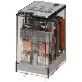 Finder 55.12.9.012.0000 industrirelæ, 12 V DC-spole, 2 vekselkontakter, 10 A