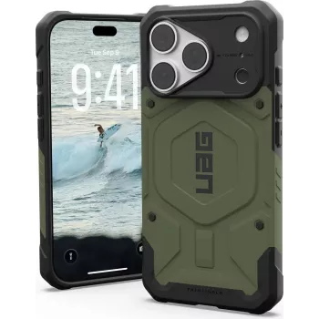 UAG Urban Armor Gear Pathfinder MagSafe-cover til Apple iPhone 18 Pro/17 Pro - Olive Drab 114583117272