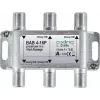 AXING BAB 4-16P - 4-vejs satellitfordeler, 16 dB fordæmpning, 5-2400 MHz, F-stik