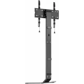 MANHATTAN Ultra Slim TV-standfod til 32 inch-70 inch skærme op til 40 kg, tilt -10° til 3°, højdejusterbar, passer bag TV-møbel, sort/hvid (462044)