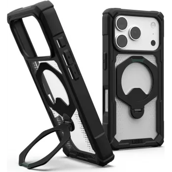 UAG Urban Armor Gear Plasma XTE 360 MagSafe Kickstand-cover til Apple iPhone 18 Pro/17 Pro - sort/Transparent 11457311404G